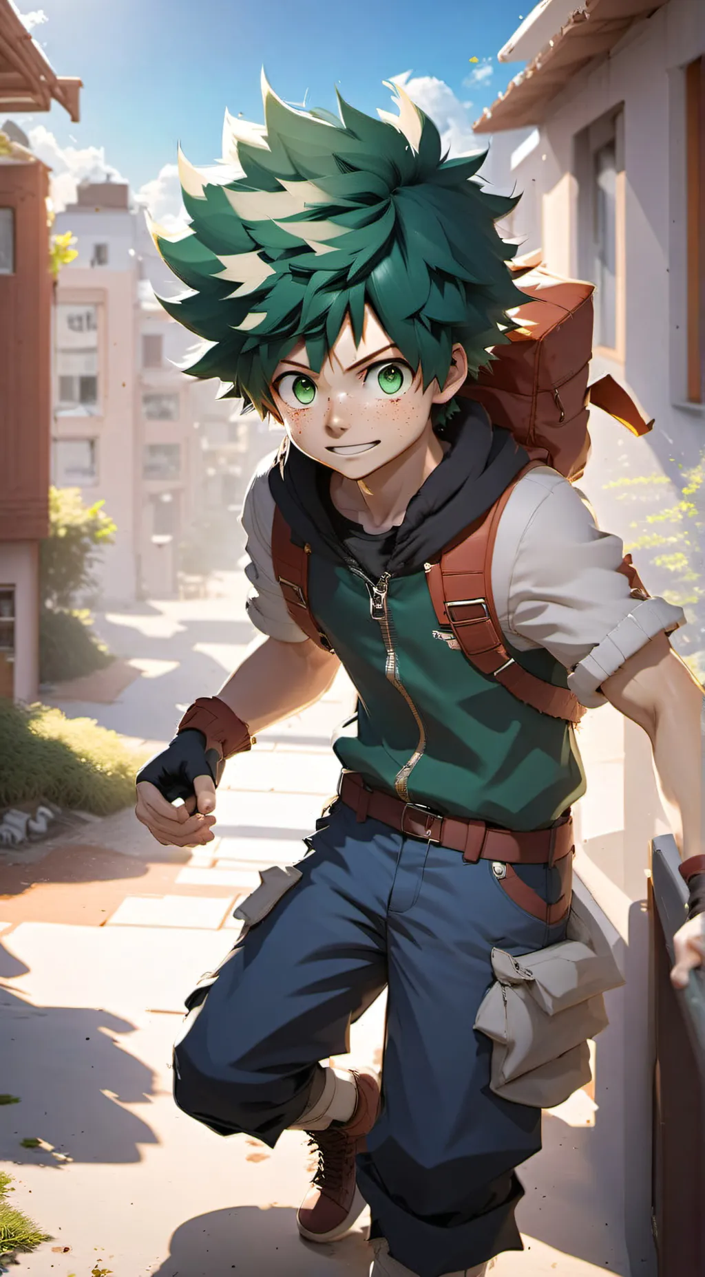ai character: Deku background