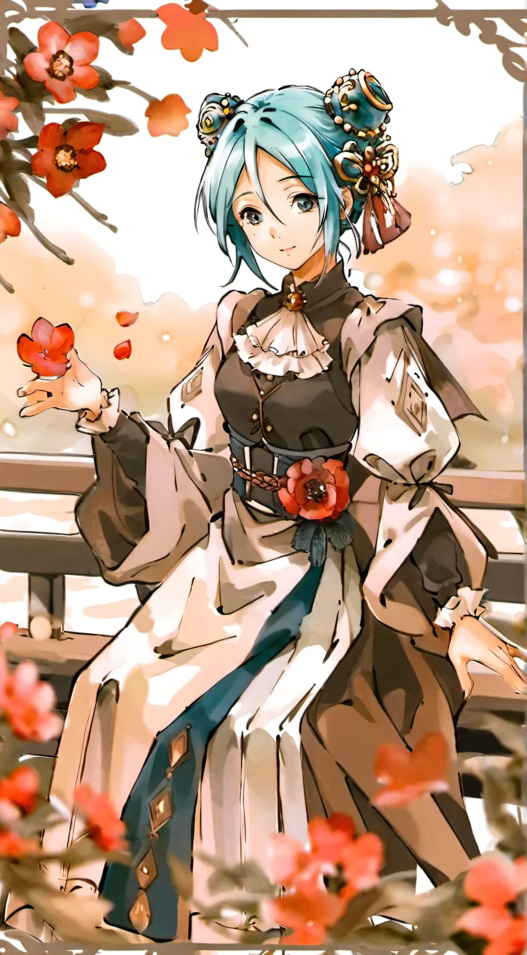 ai character: мика background