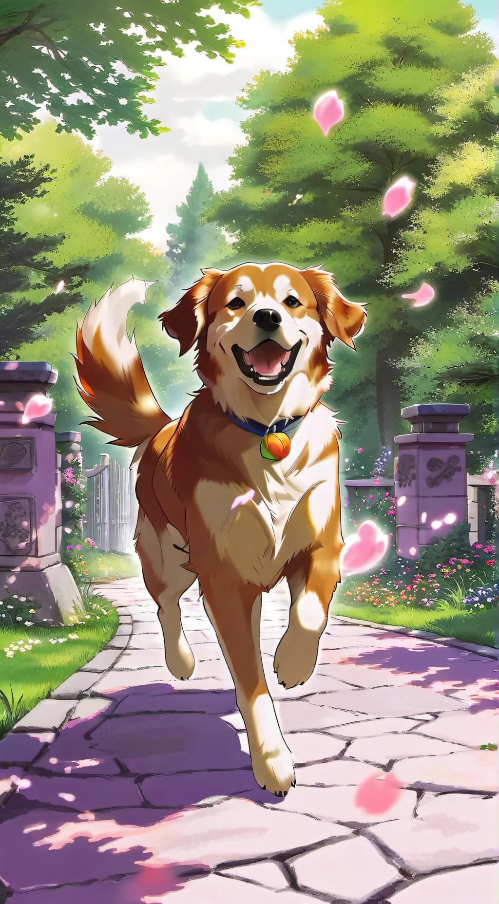 ai character: dog background