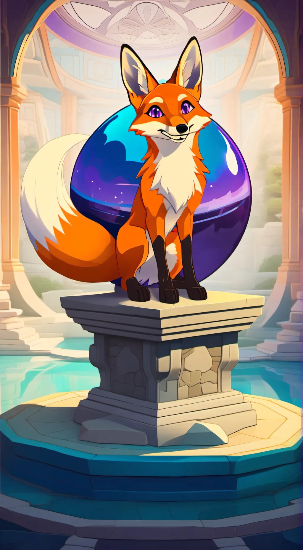 ai character: Mozilla Firefox background