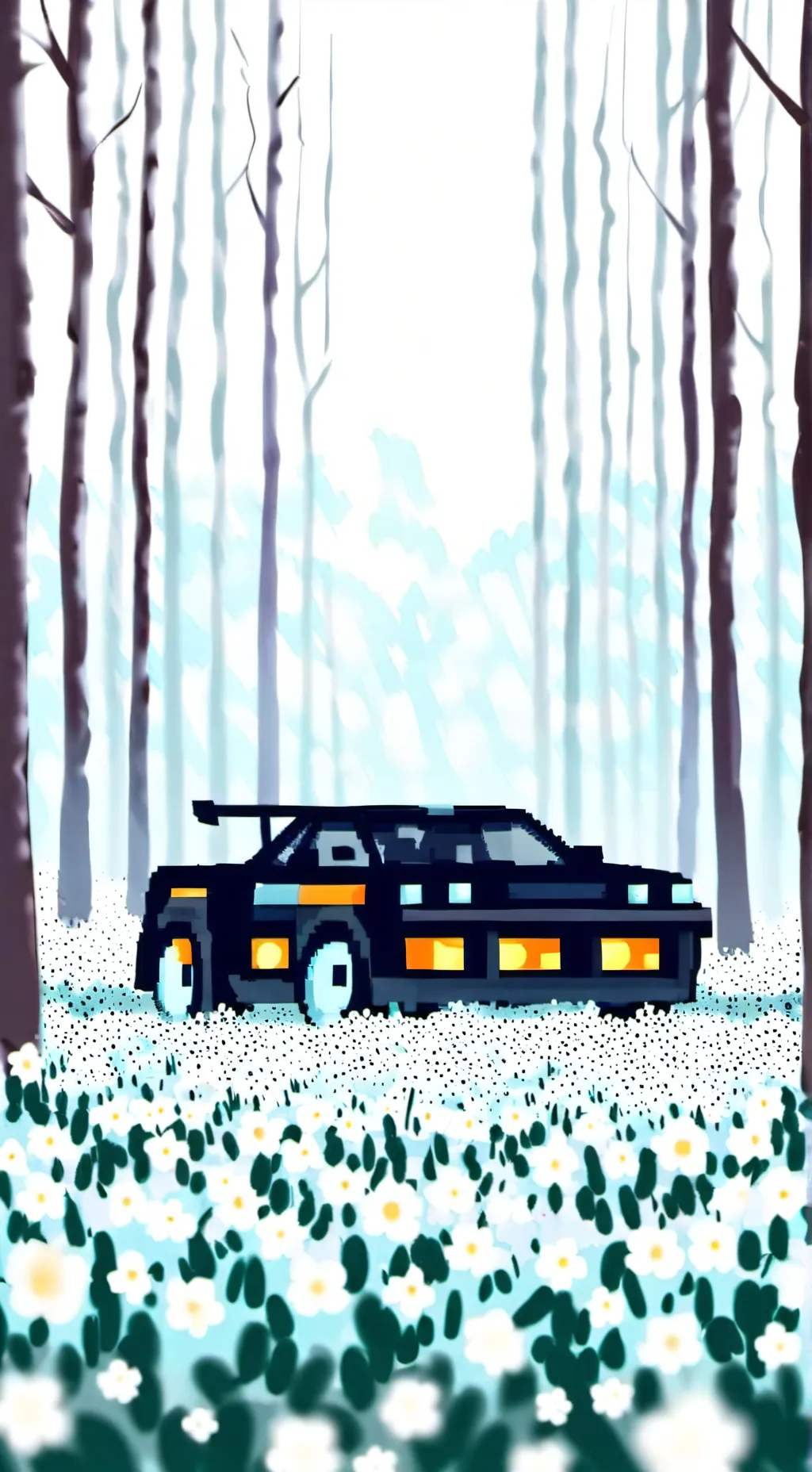 ai character: killer in purple background