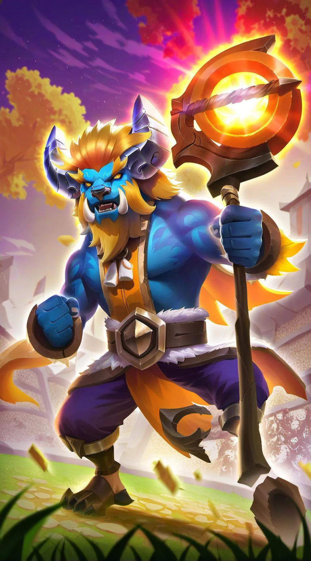 ai character: toro poderoso background