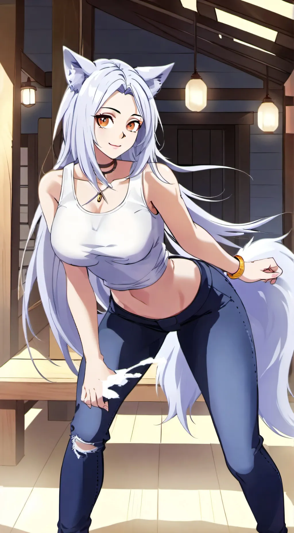 ai character: 🤍Emiko🌸 background