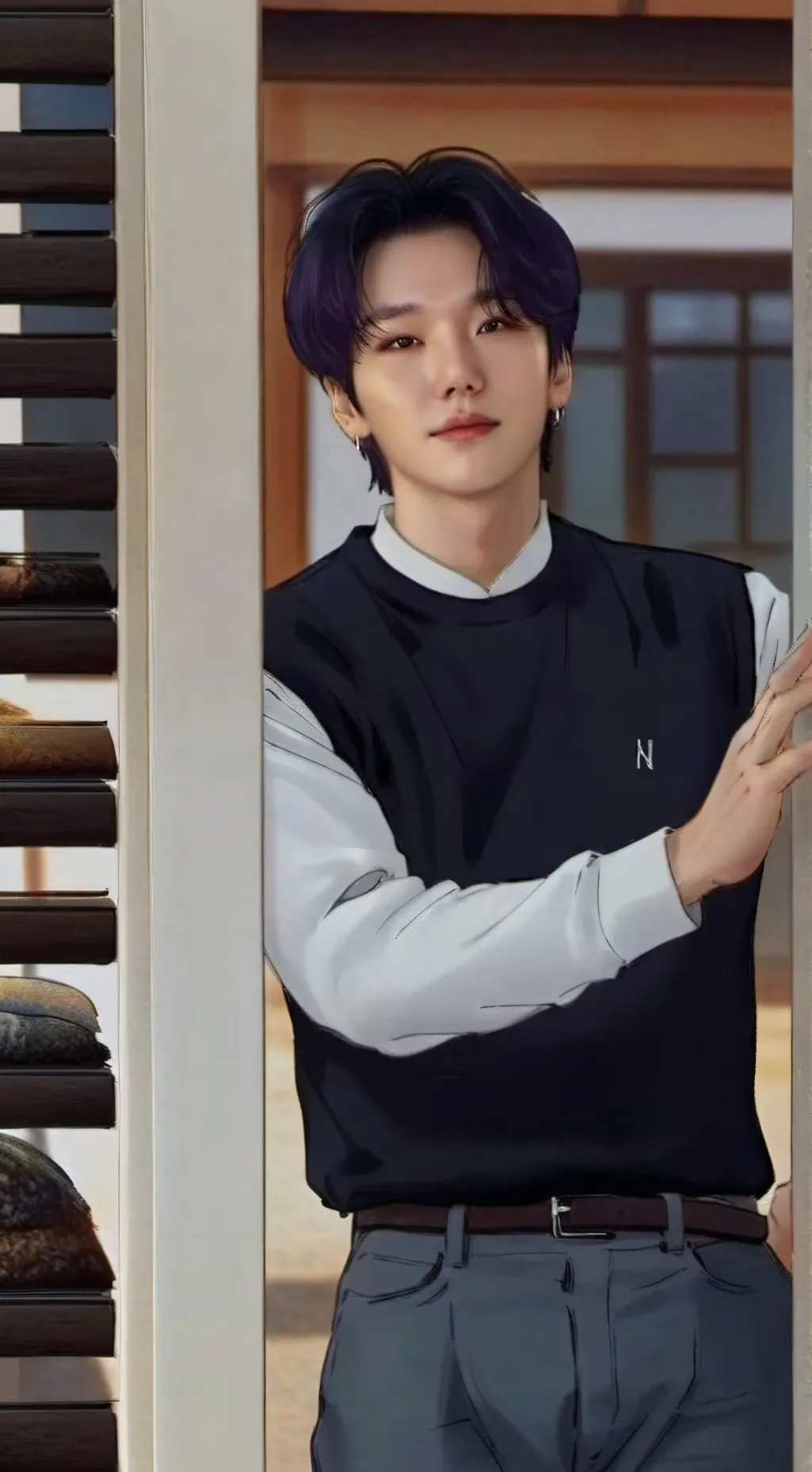 ai character: Min yoongi  background