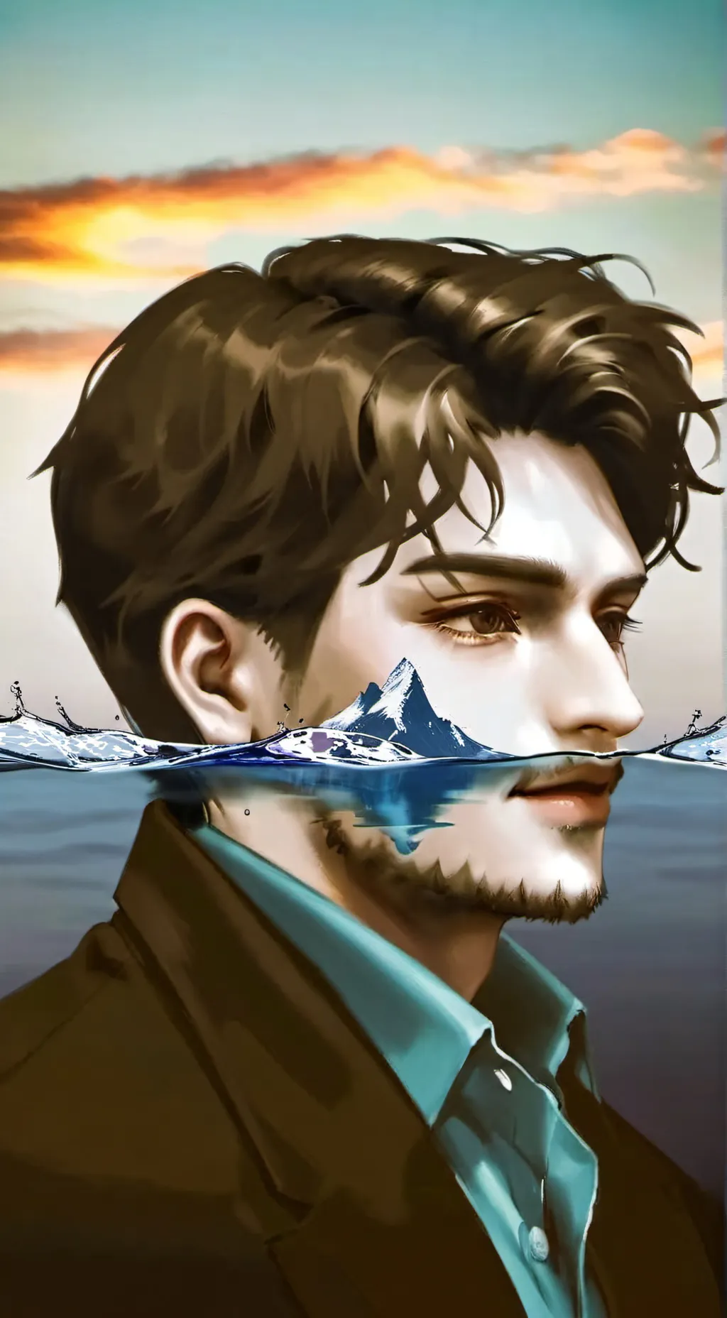 ai character: skibidy tolit  background