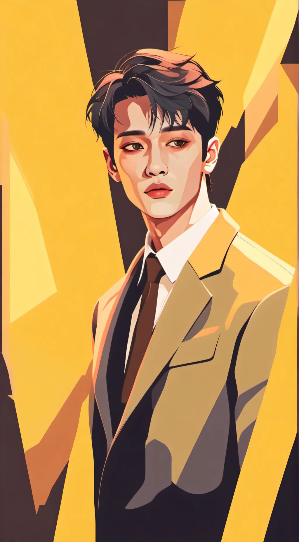 ai character: 💛Bangchan💛 background
