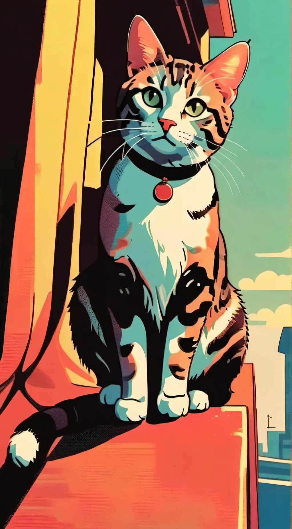 ai character: mha / cats background