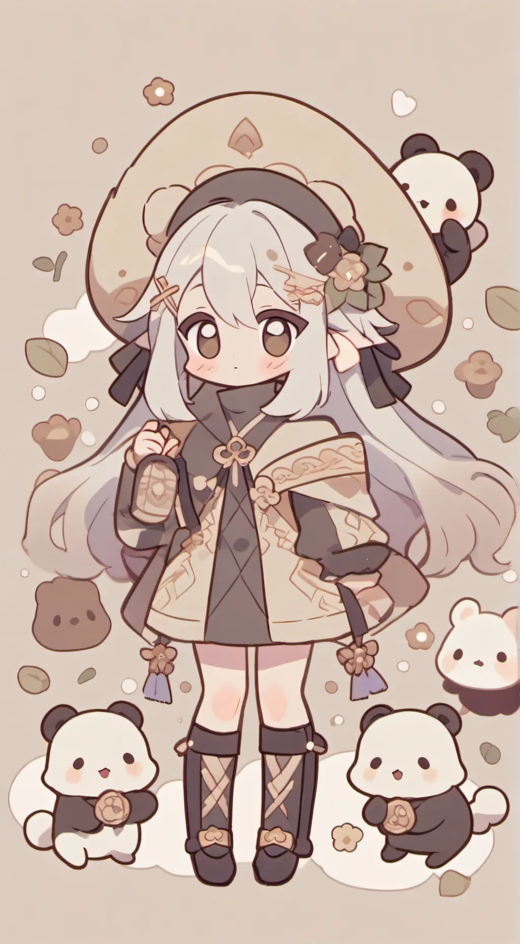 ai character: kny pequeños background