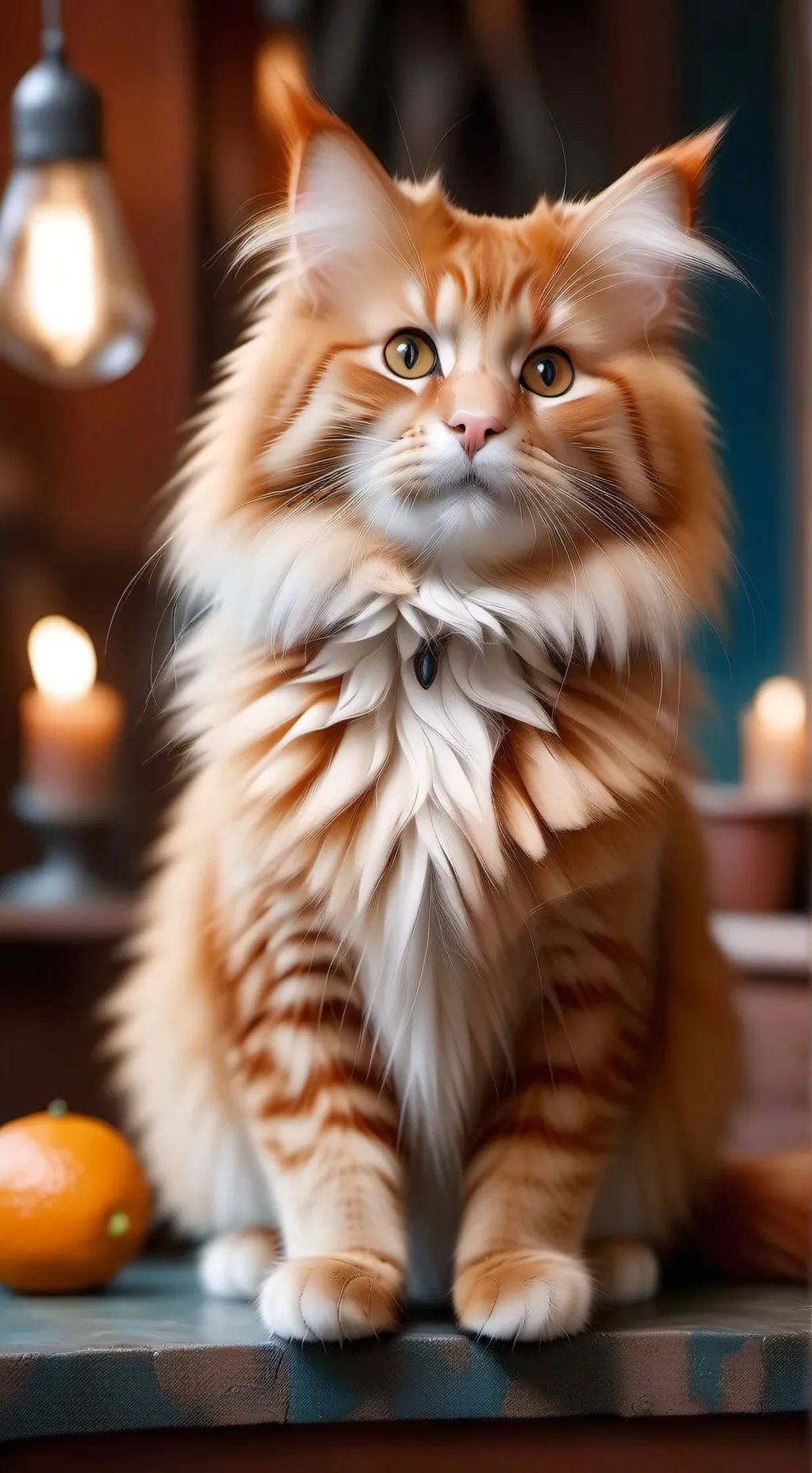 ai character: caramel  background