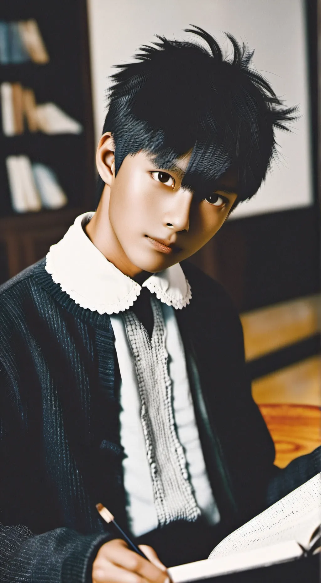 ai character: school life background