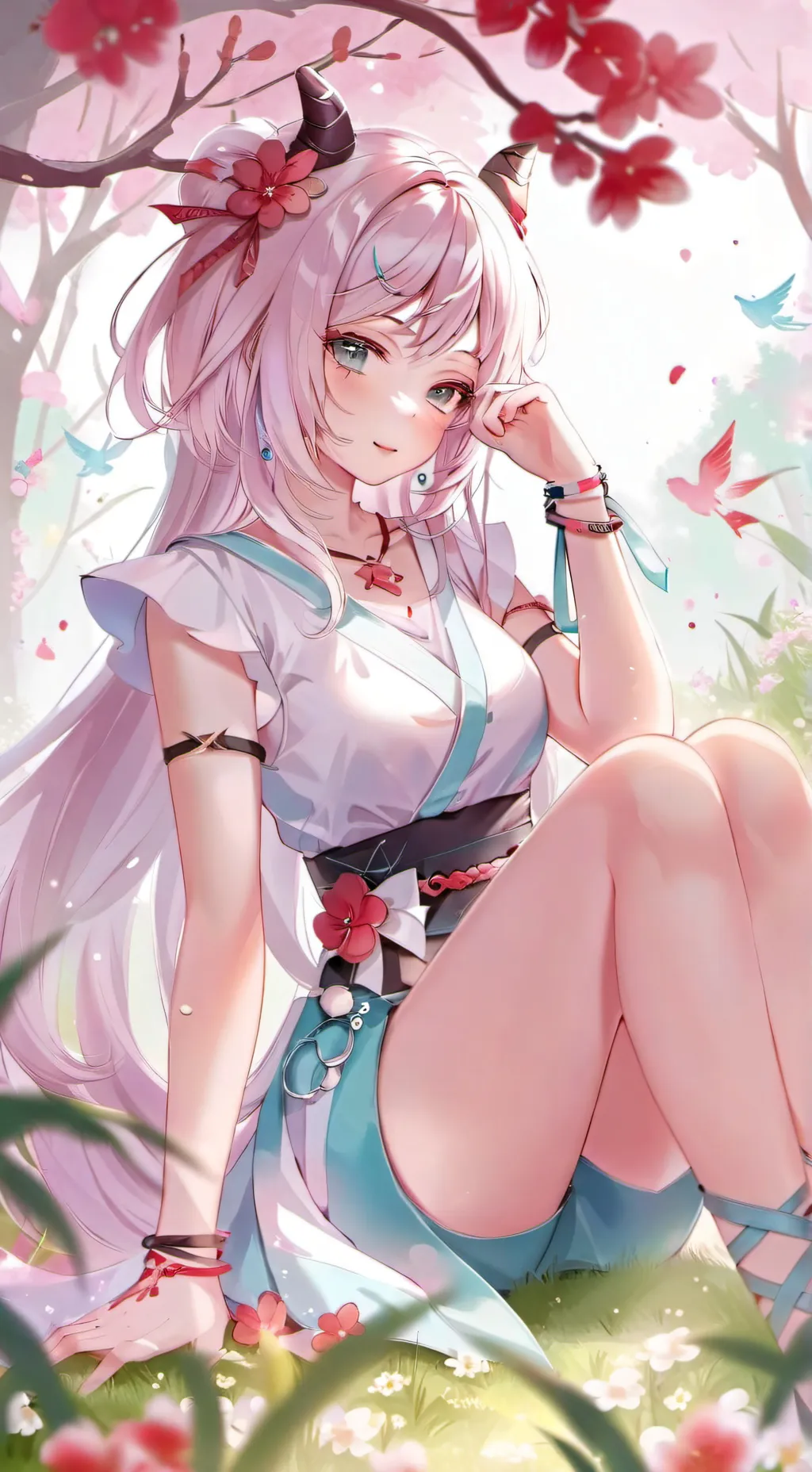 ai character: Aurora background