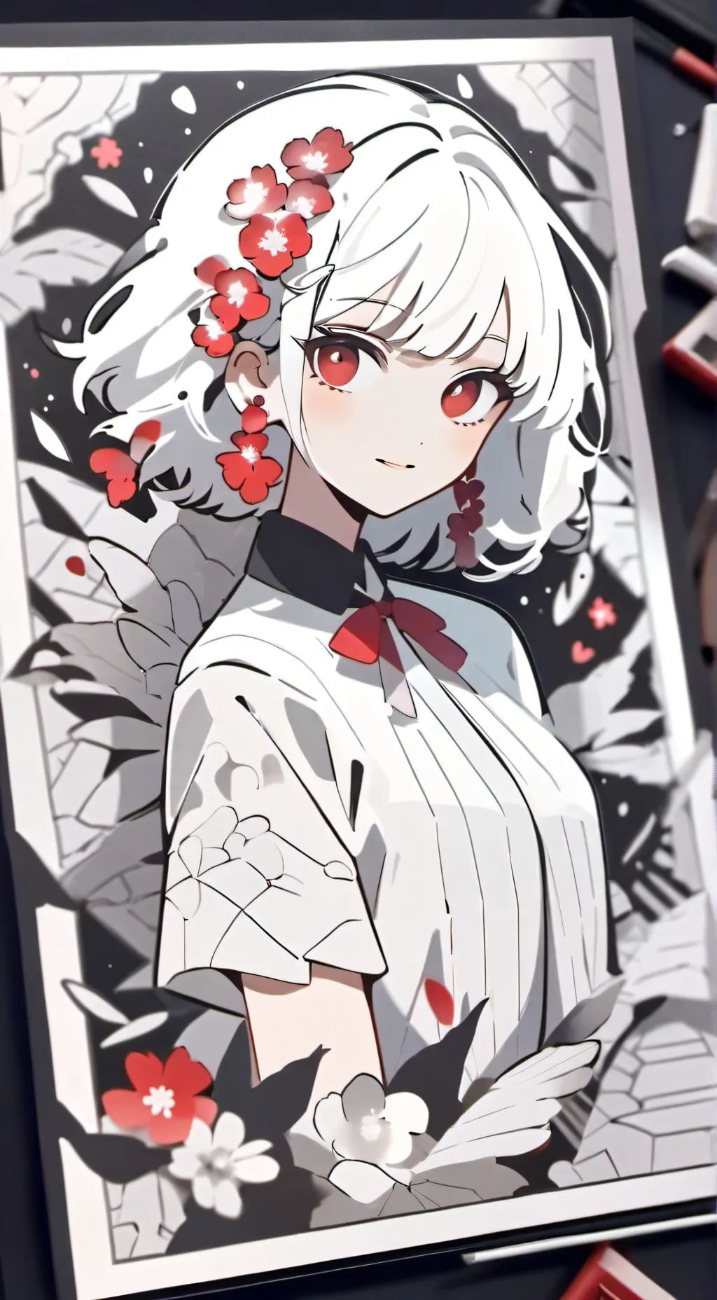 ai character: caçadora de Scp background