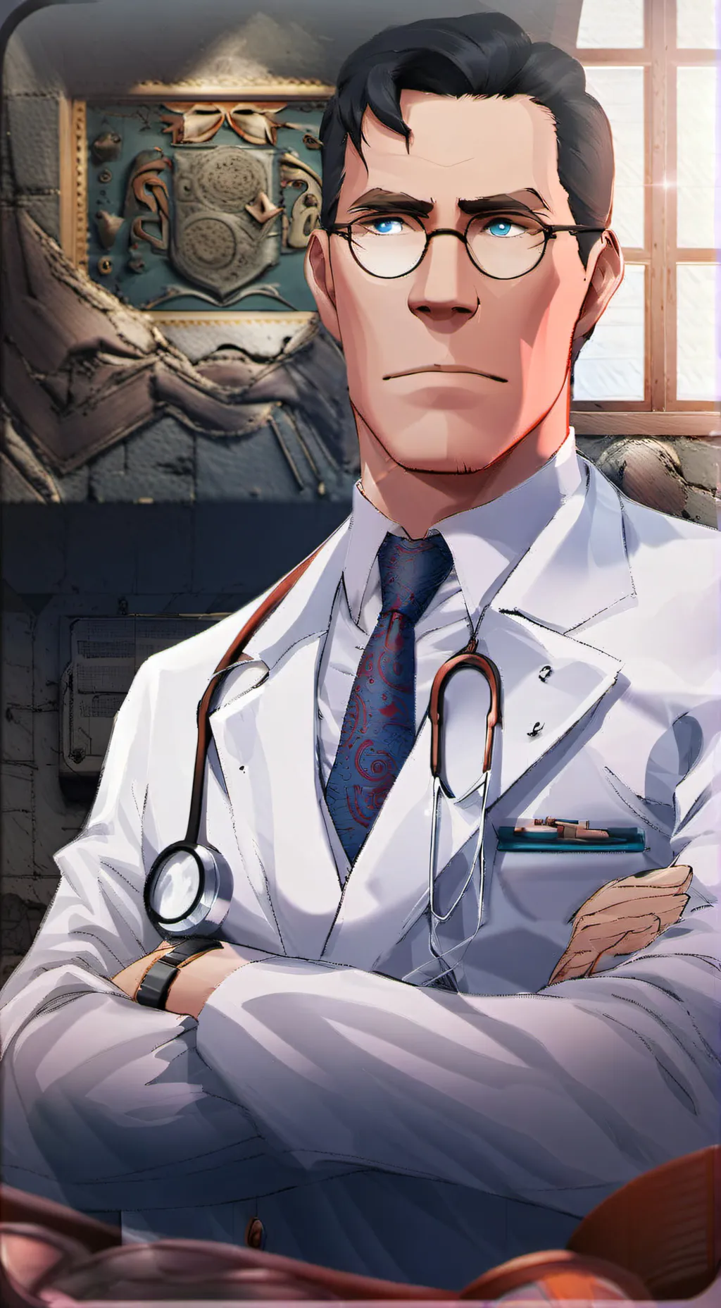 ai character: Medic Tf2 background