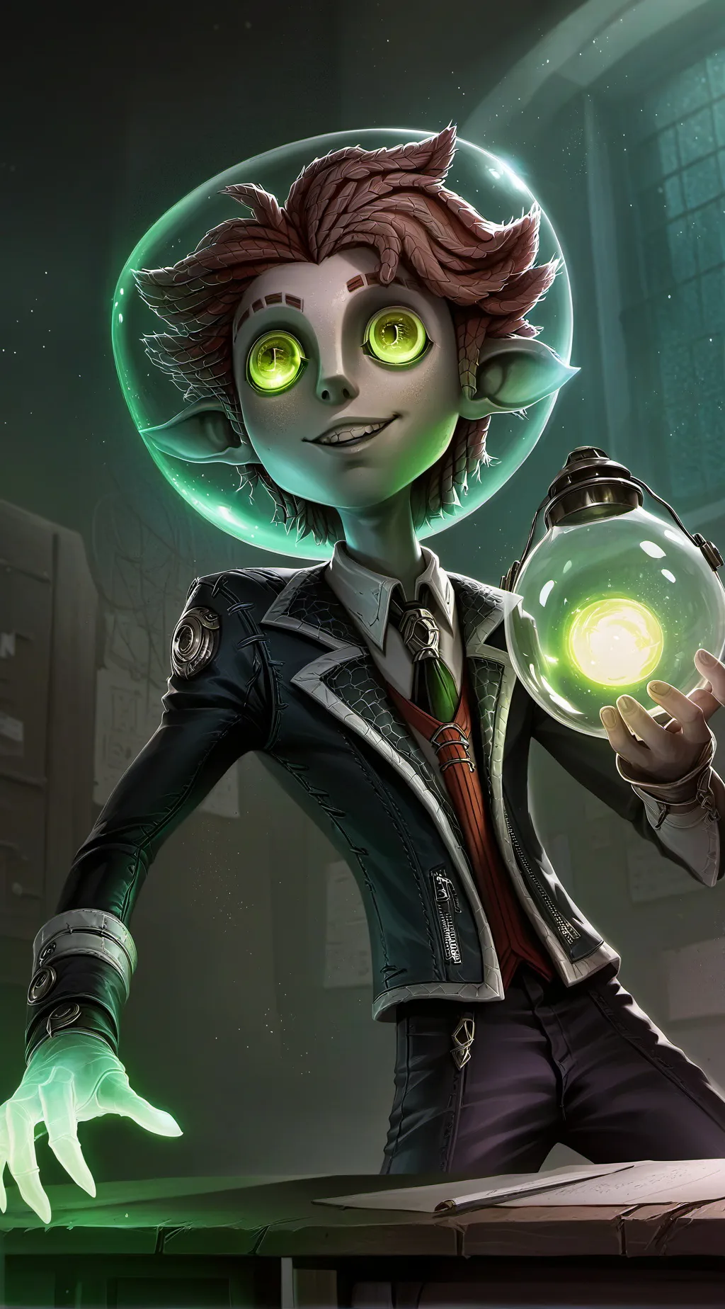 ai character: ur alien bf background