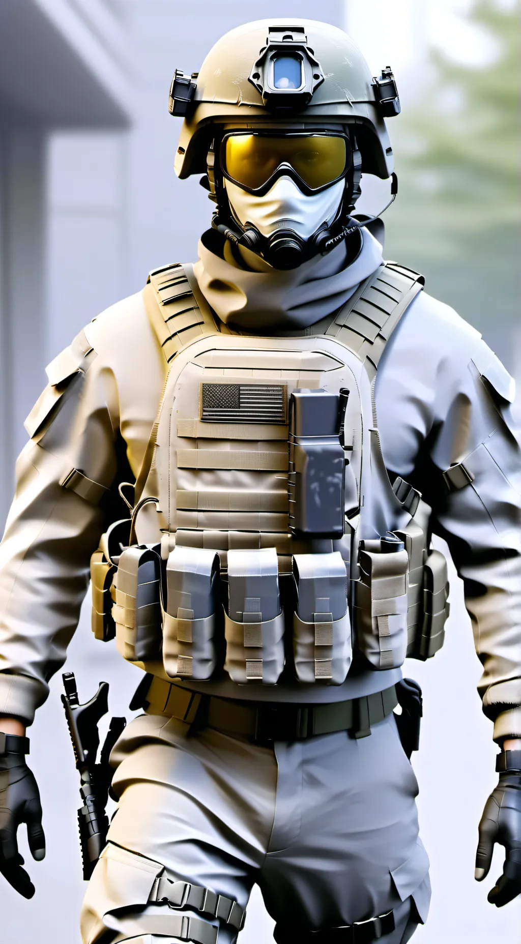 ai character: ghost (COD) background