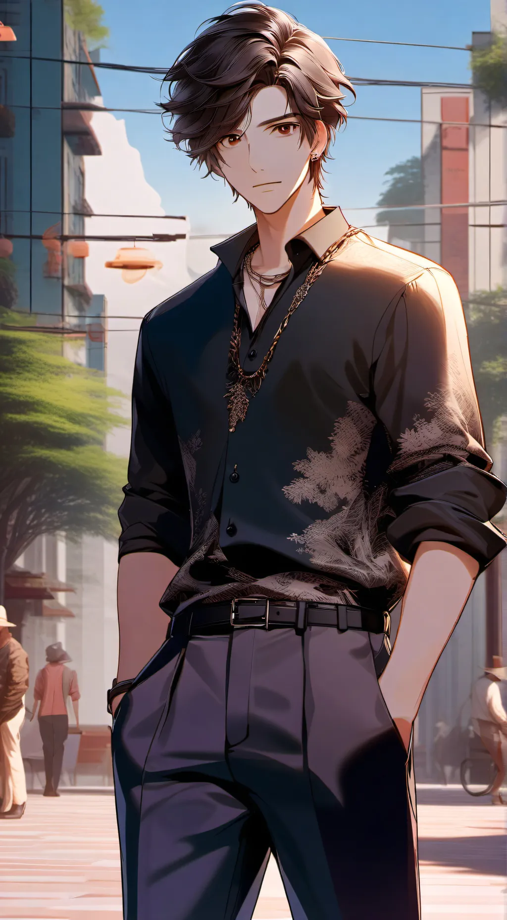 ai character: Daniel  background