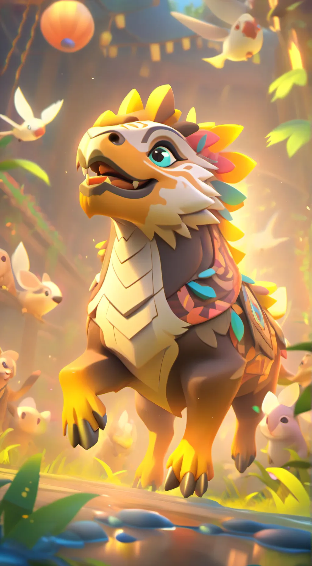 ai character: Therian test background