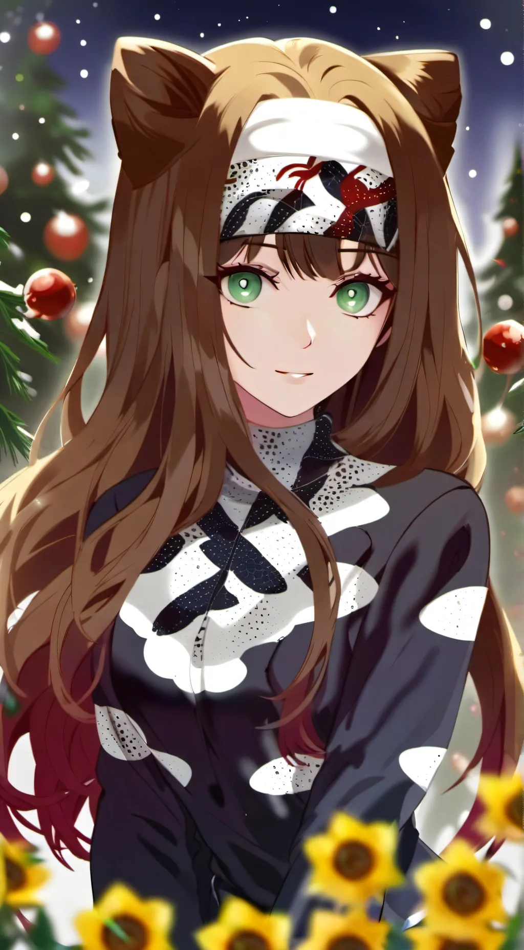 ai character: Mari 💚 background