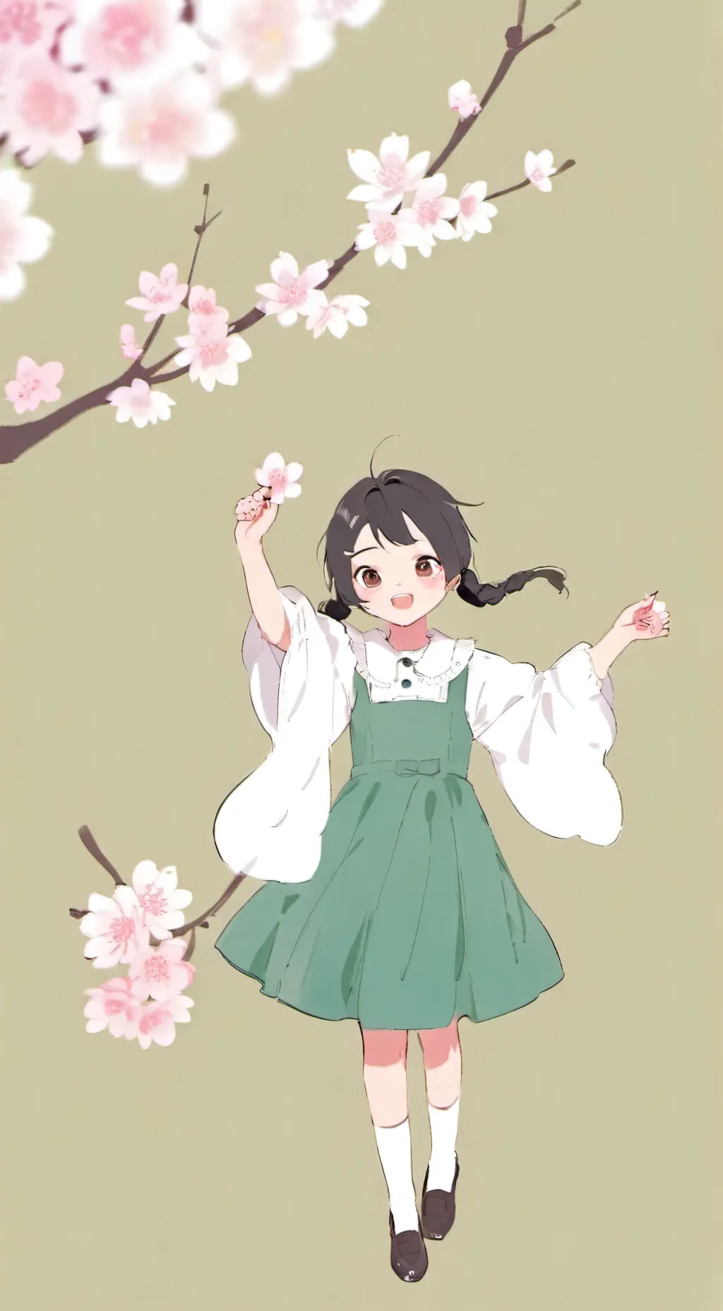 ai character: °little girl° background