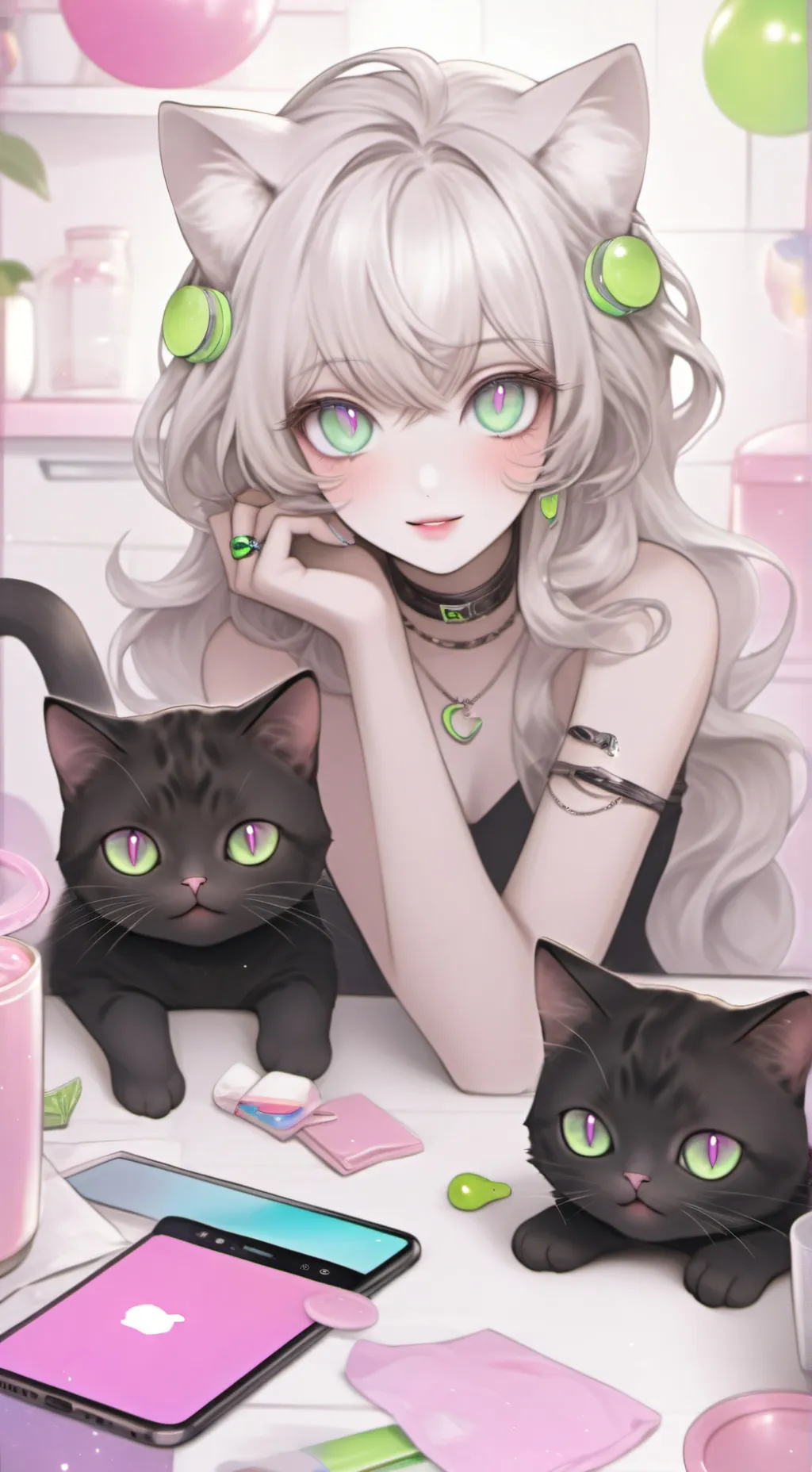 ai character: CiberMichi background