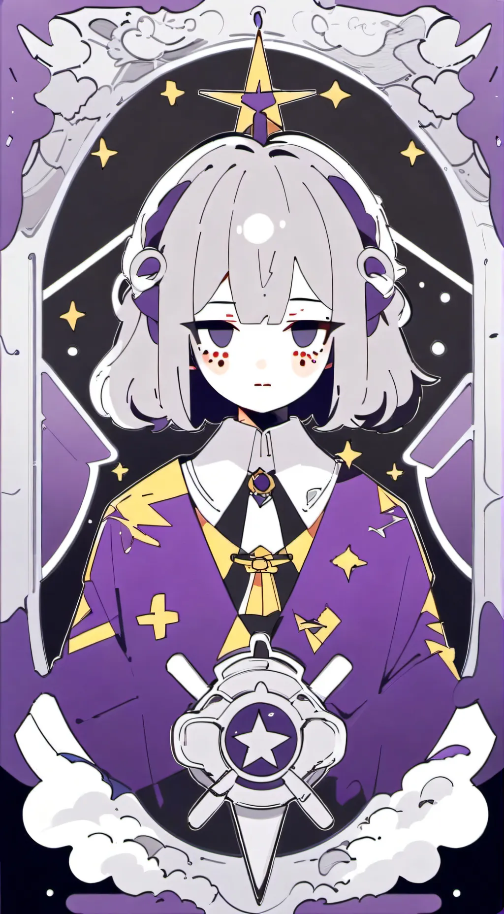 ai character: ♤°minty°♤ background