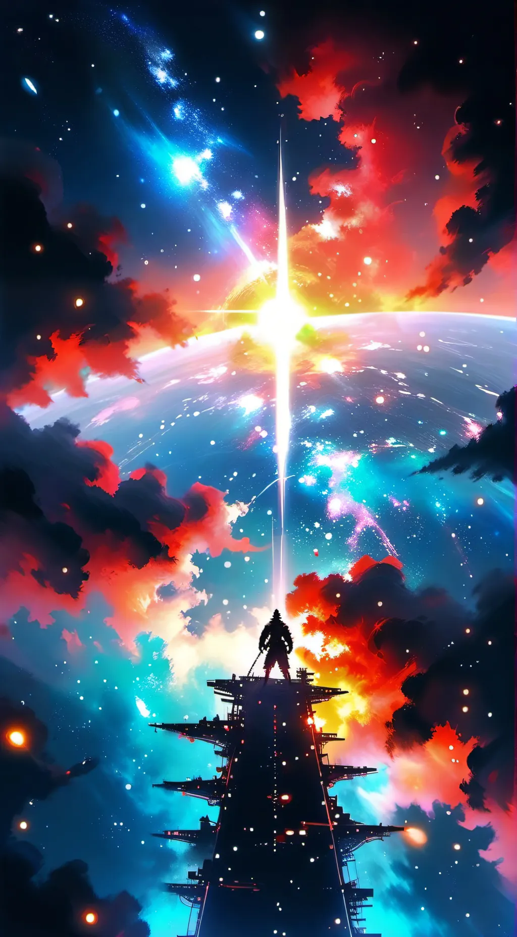 ai character: fiery from bfdi background