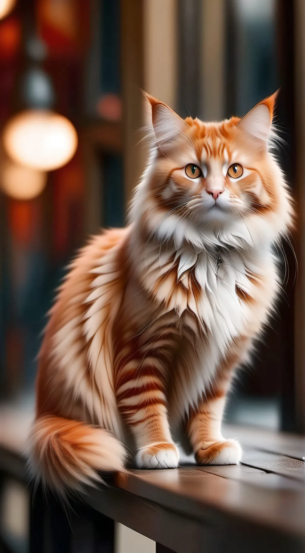 ai character: fluffy  background