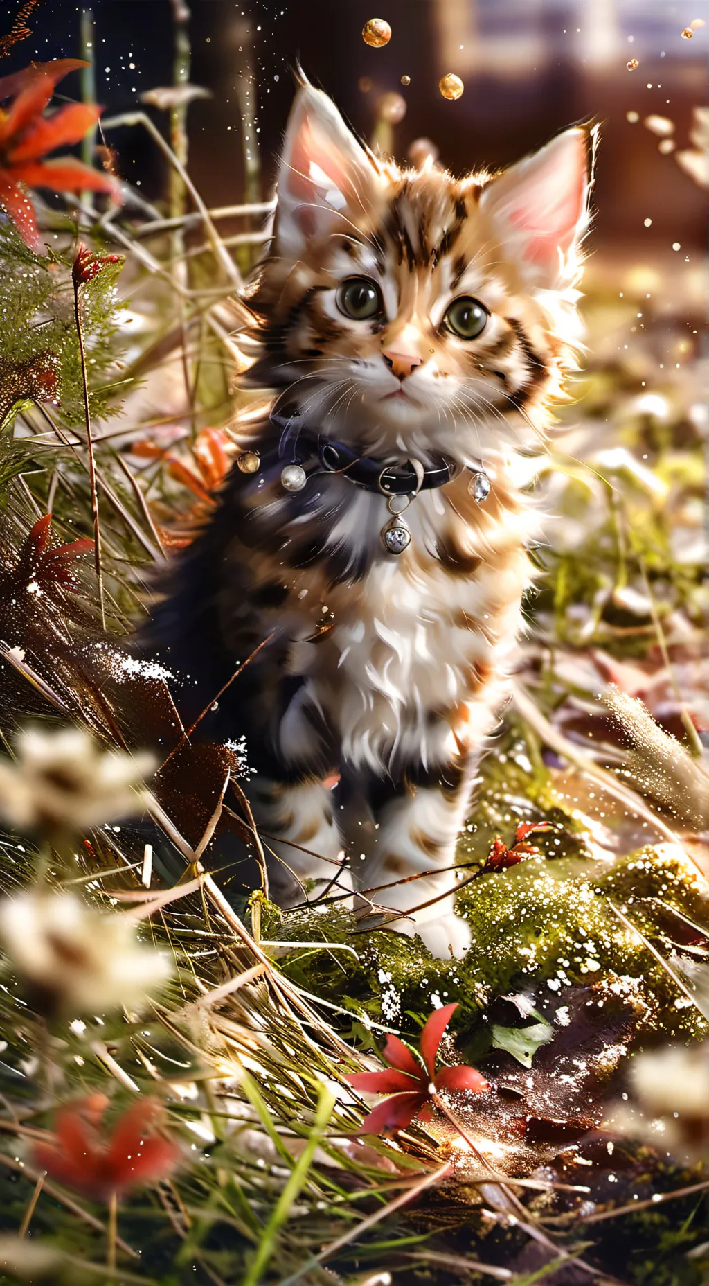 ai character: baby kitten  background