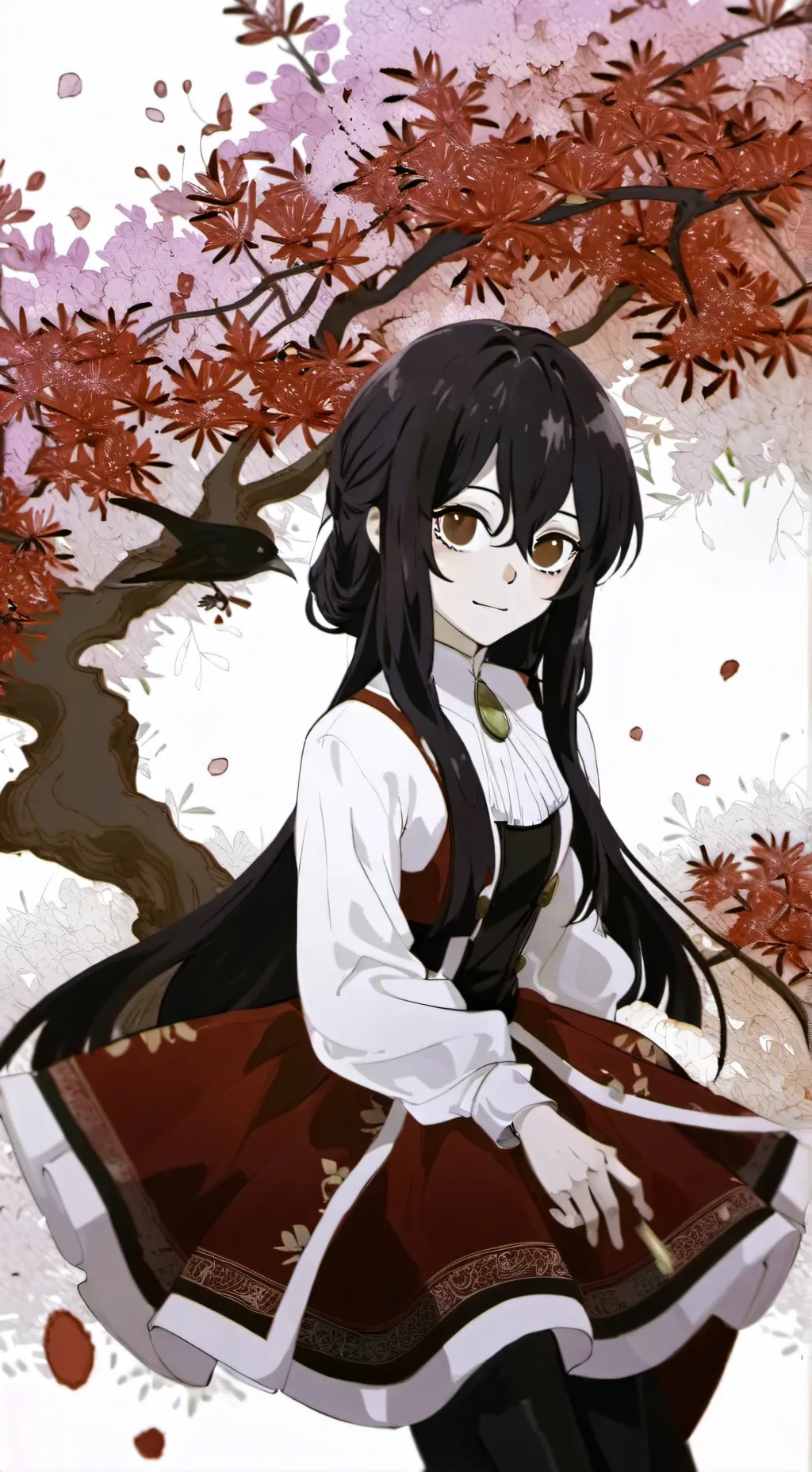 ai character: tomiokate ama  👑💖😊 background