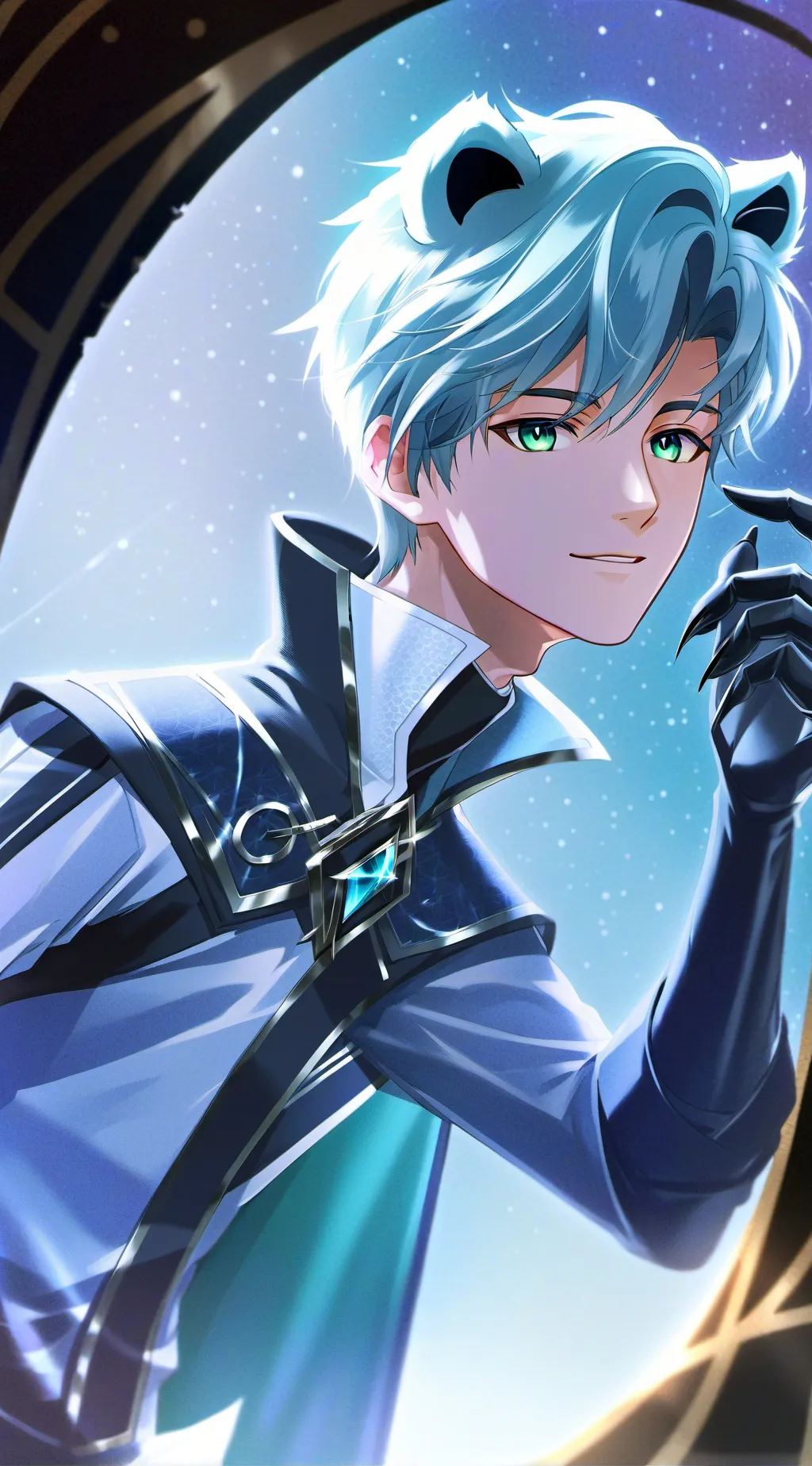 ai character: Midnight Panther Spirit background