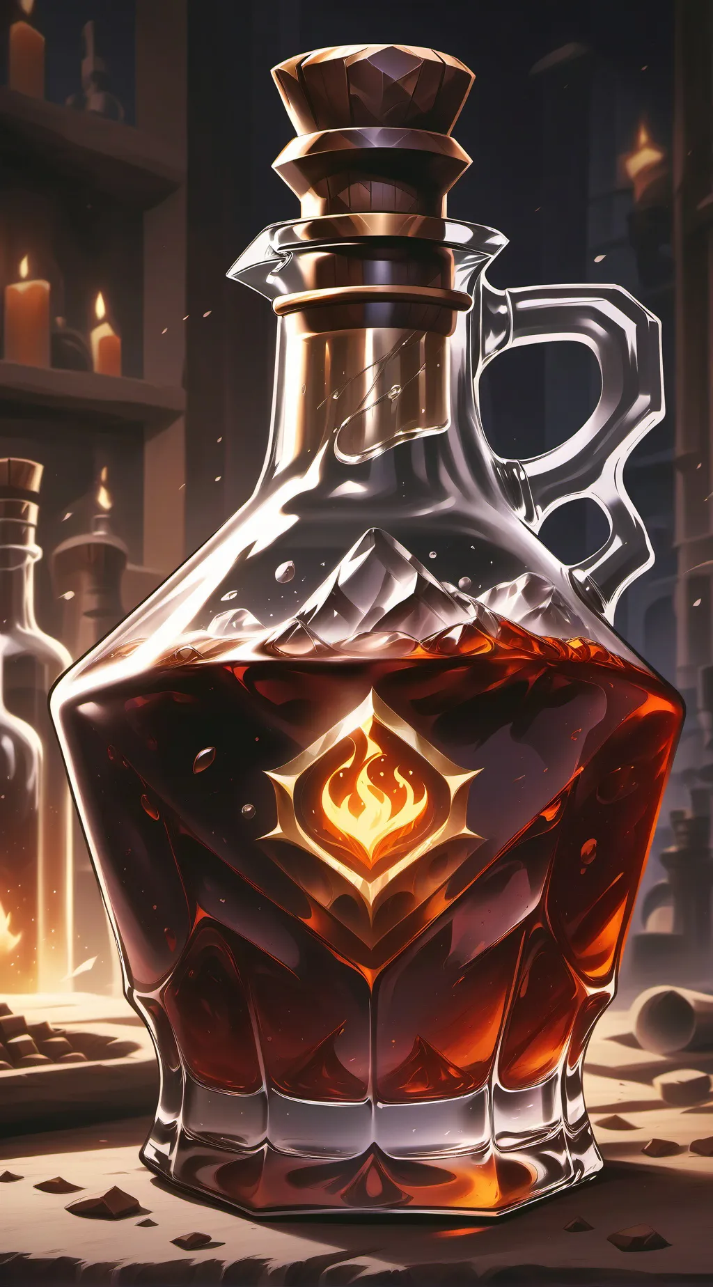 ai character: 🐶dog potion🐶 background