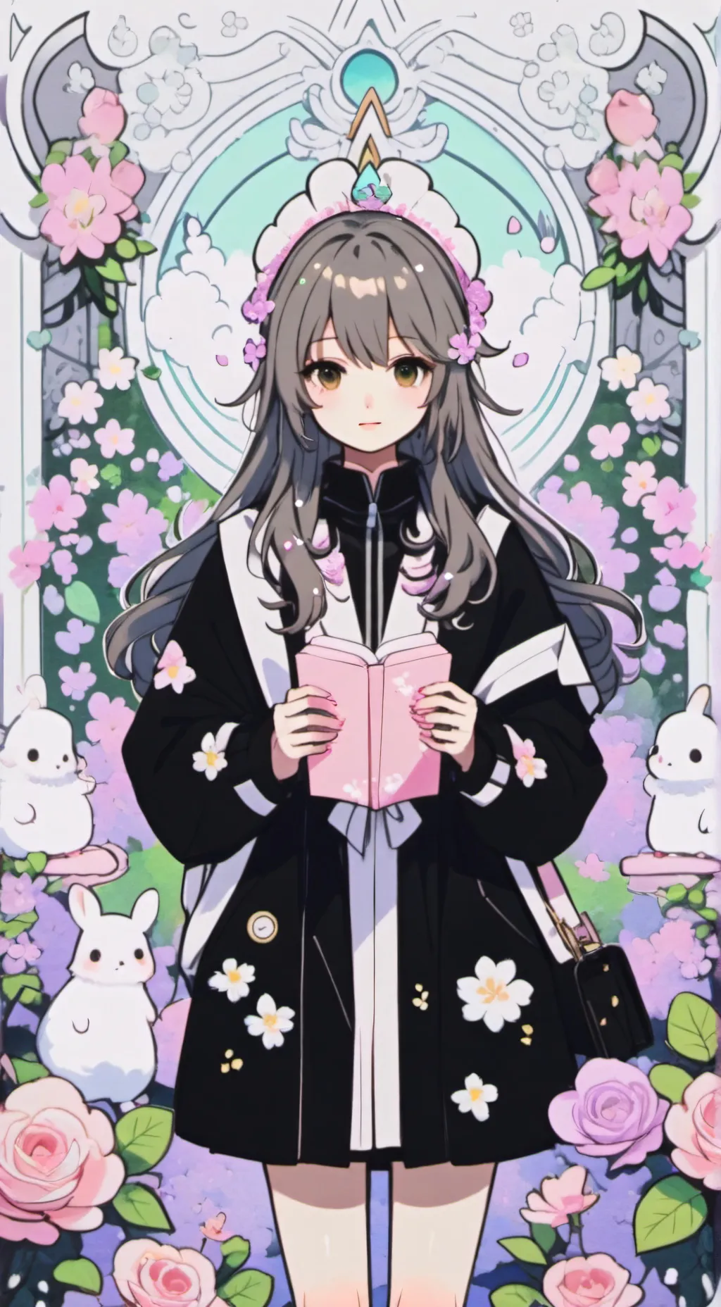 ai character: ITSFUNNEH+enhypen  background