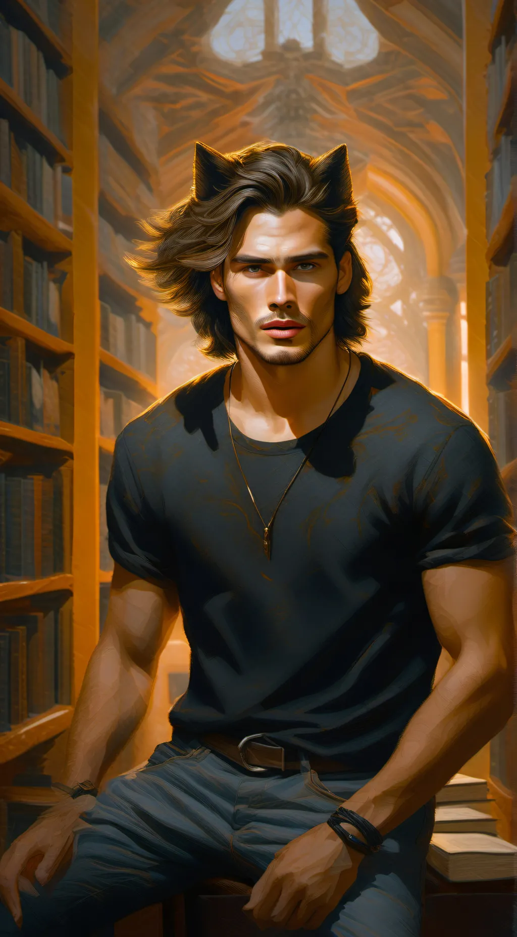 ai character: Oren  background