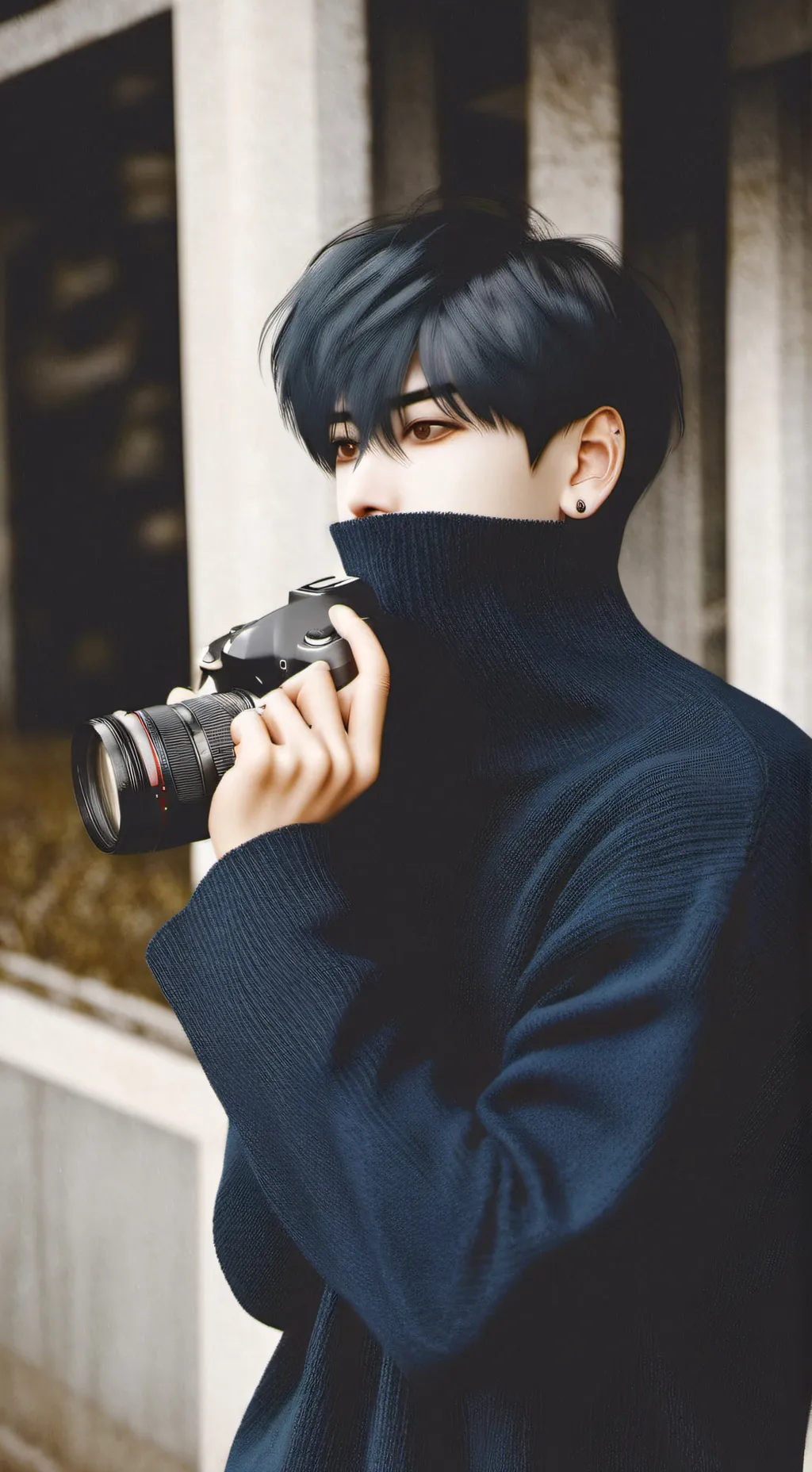 ai character: Golden romance  background