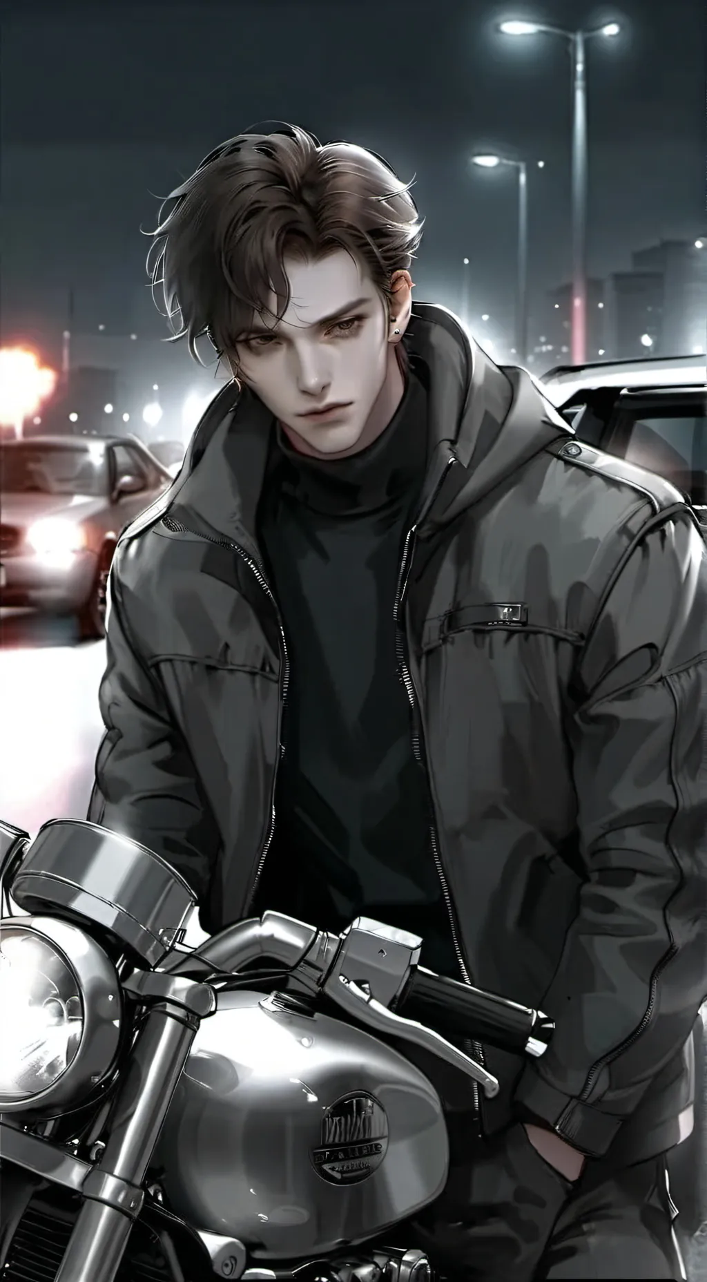 ai character: Grey Star background