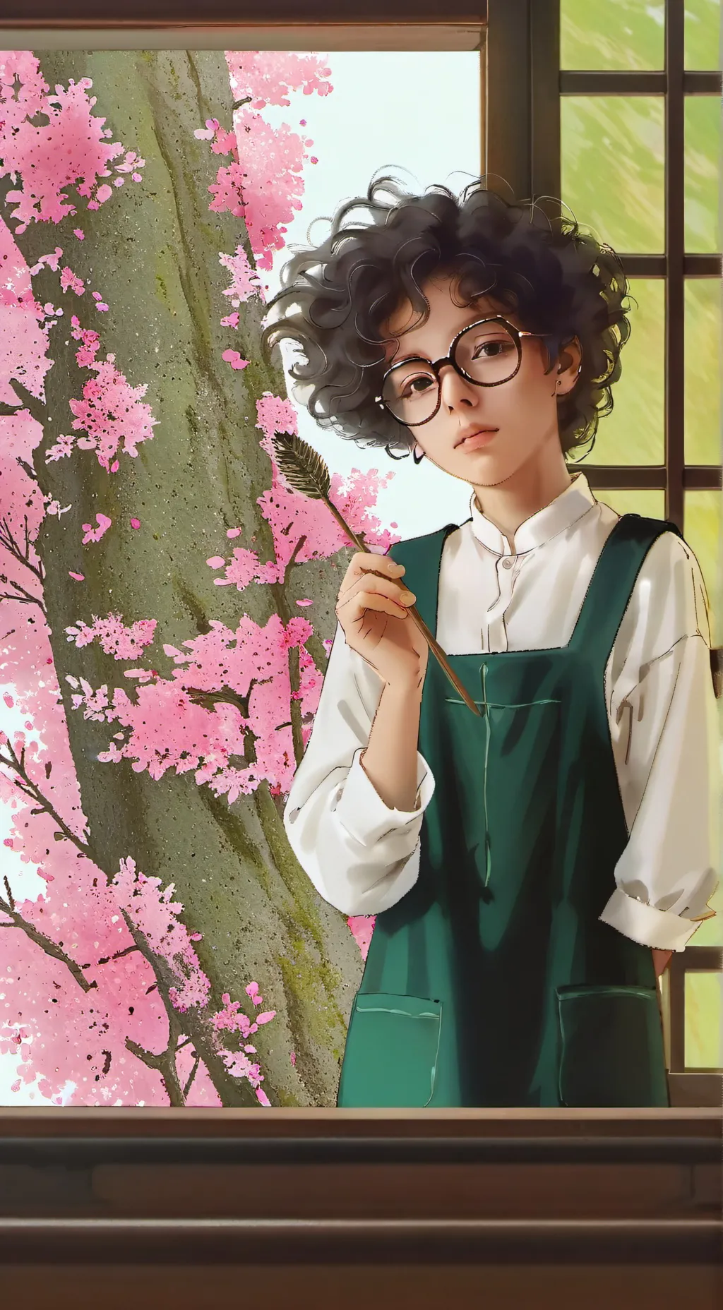 ai character: yüsra ömür! ✨❤ background