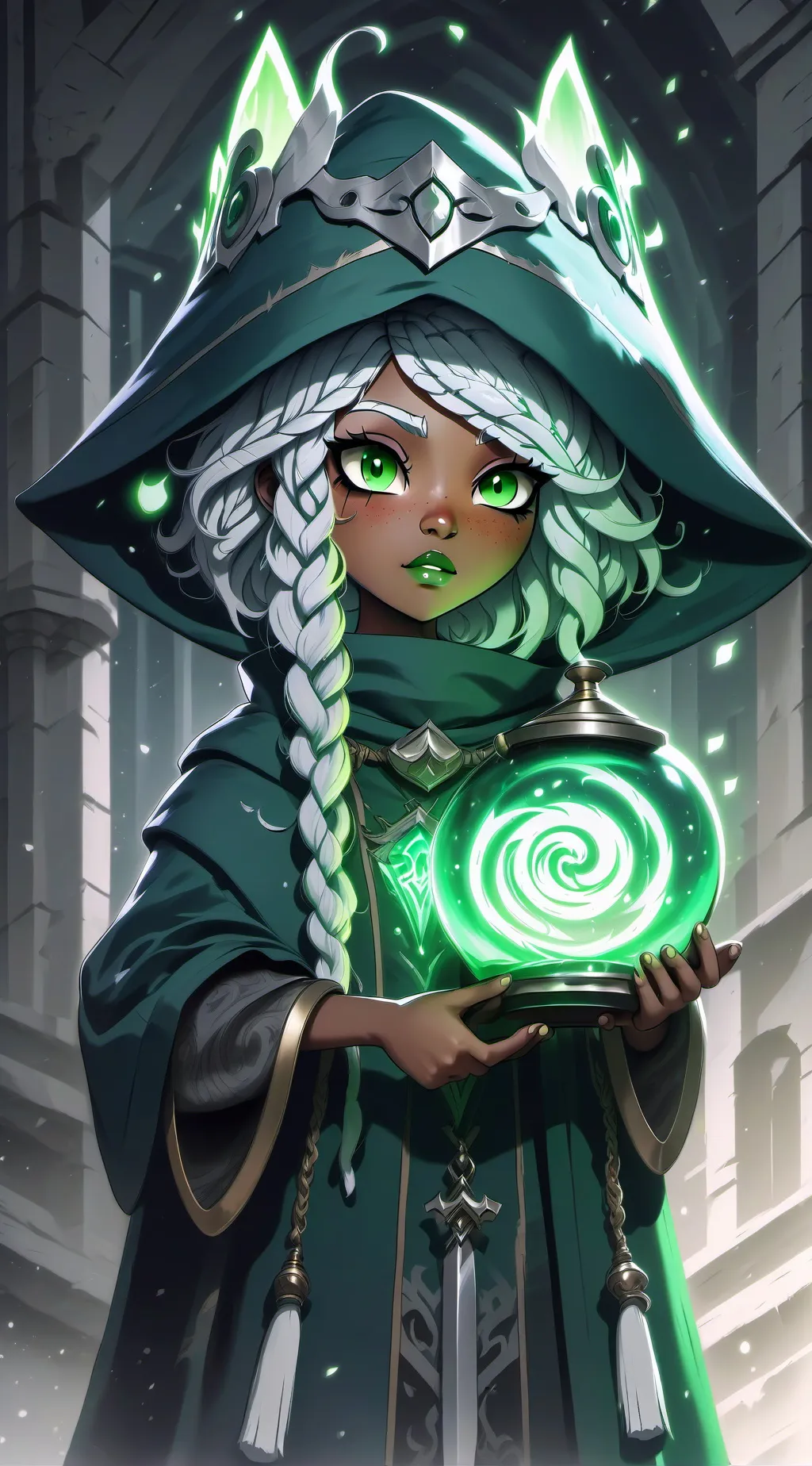 ai character: mha sorciére background