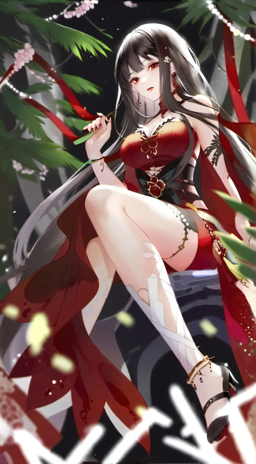 ai character: Dama de las Flores background