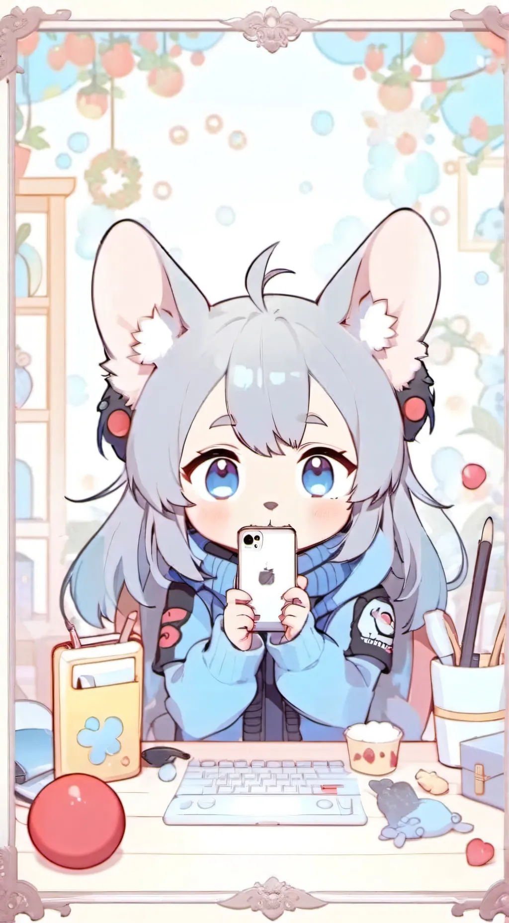 ai character: mey background