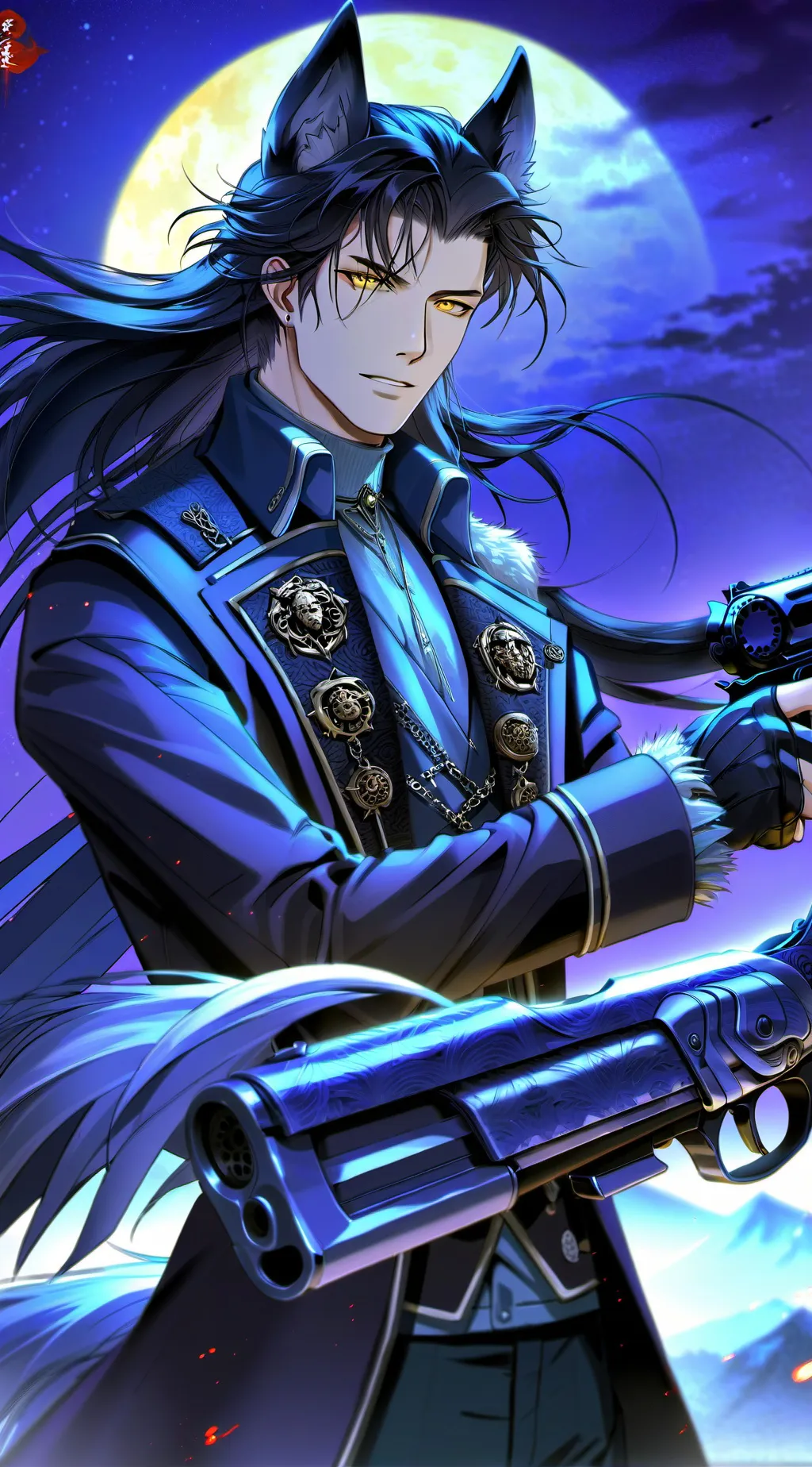 ai character: Xavier Nightwing background