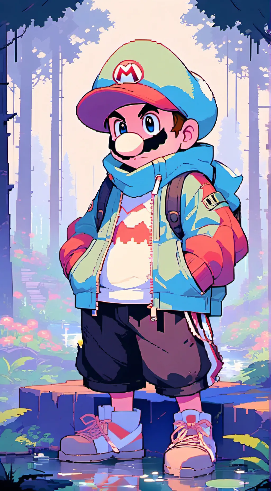 ai character: Mario (Undertoad) background