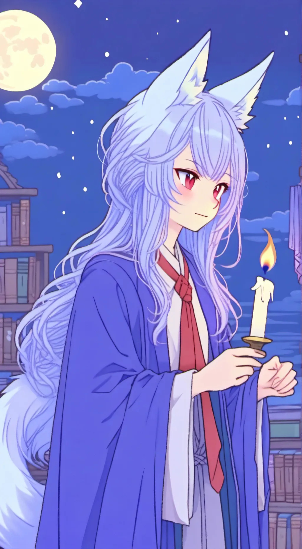 ai character: Intense vampire  background