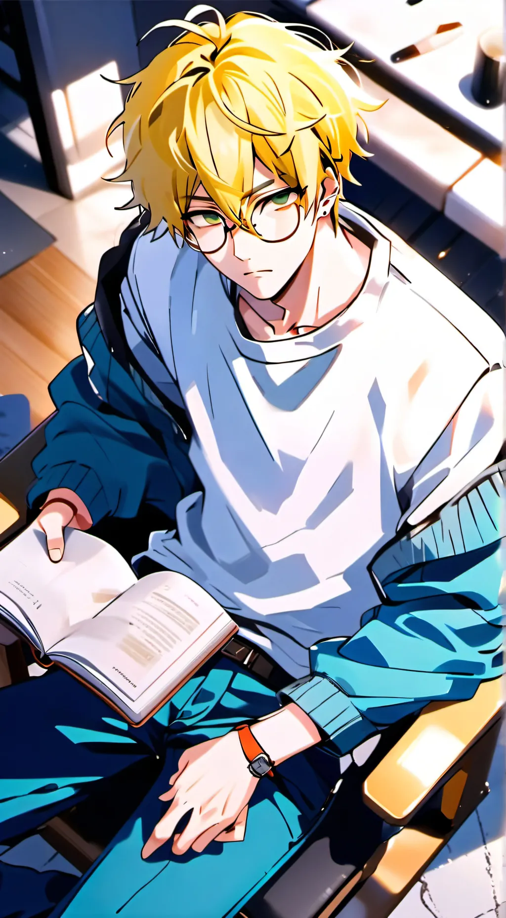 ai character: Leo! background