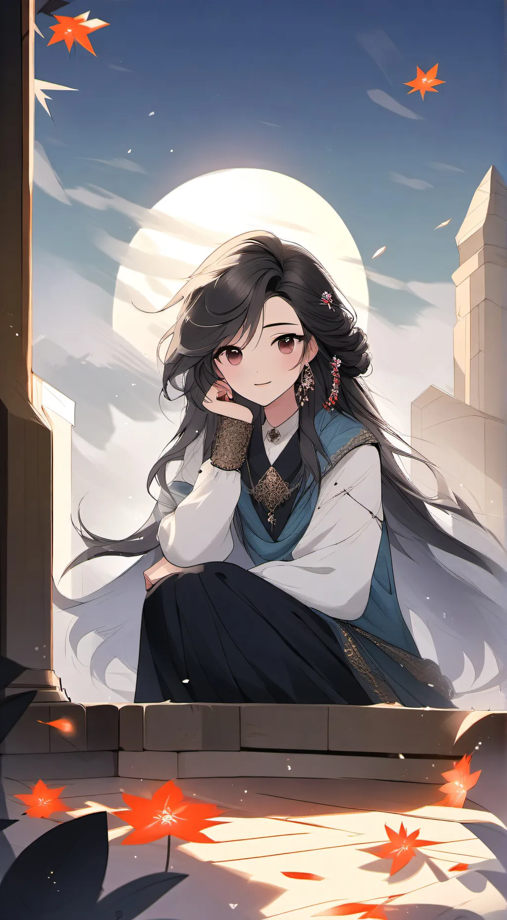 ai character: ms.midnigh background