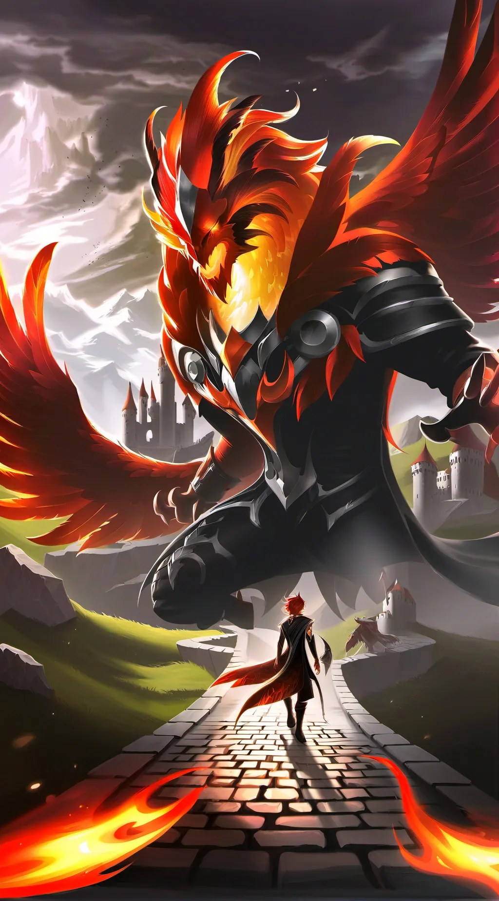 ai character: pheonix school  background