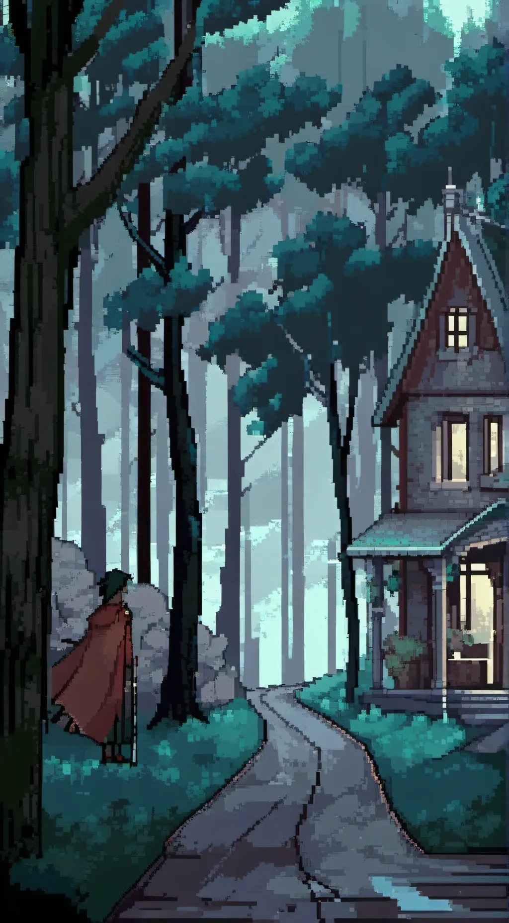 ai character: digital circos background