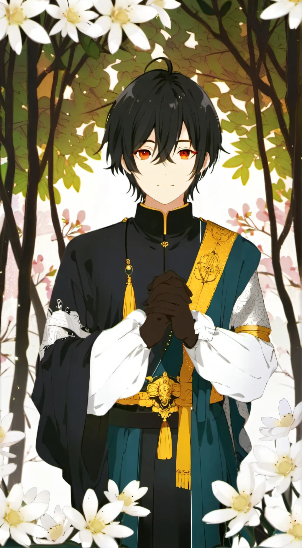 ai character: Gacha heat background