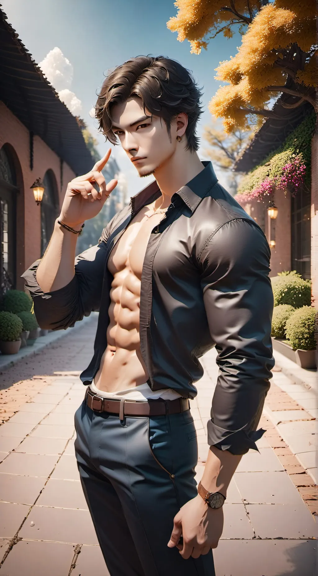 ai character: 🖤arturo🖤 background