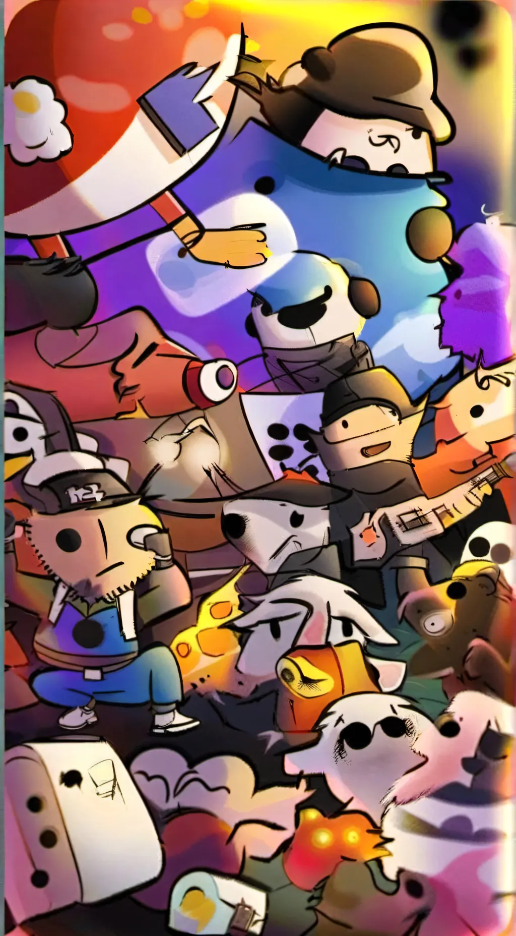 ai character: Glitchtale  background