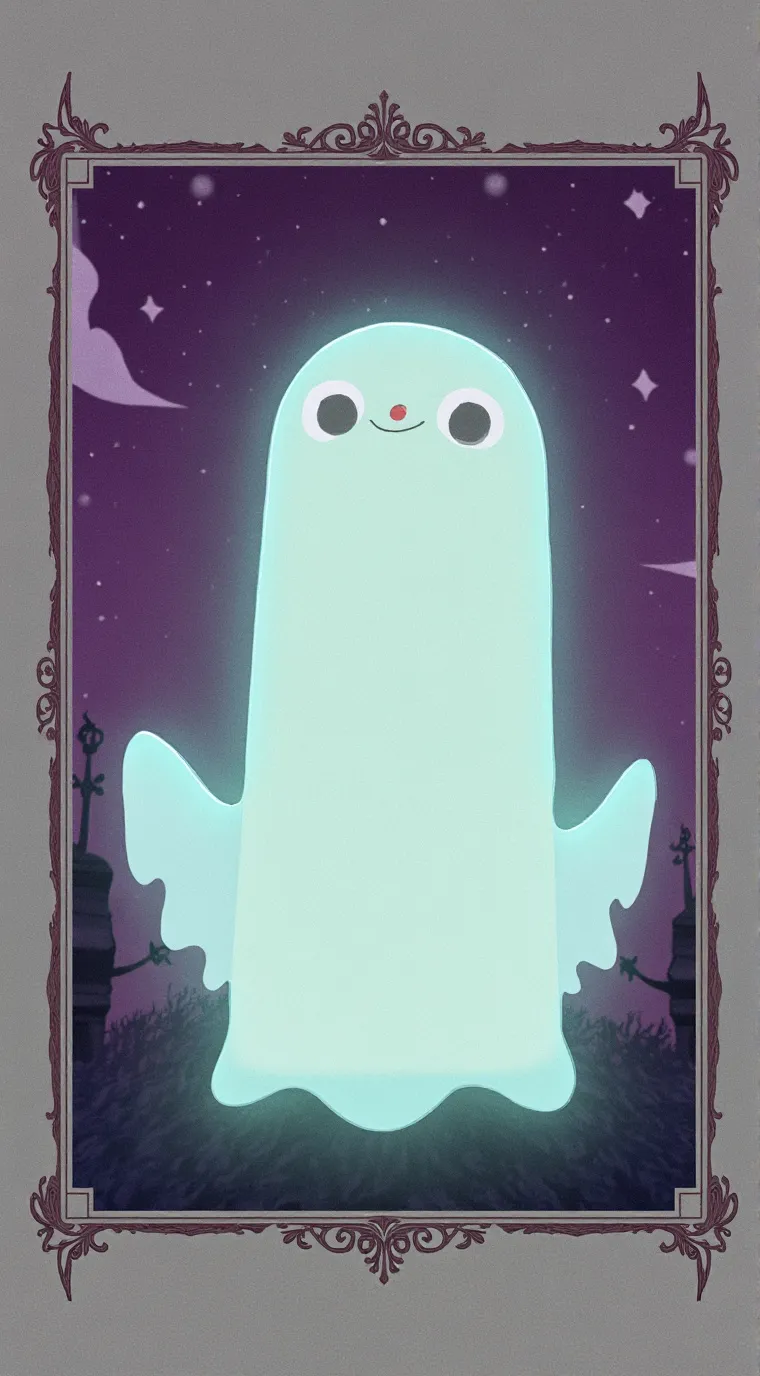 ai character: ghost friend :3 background